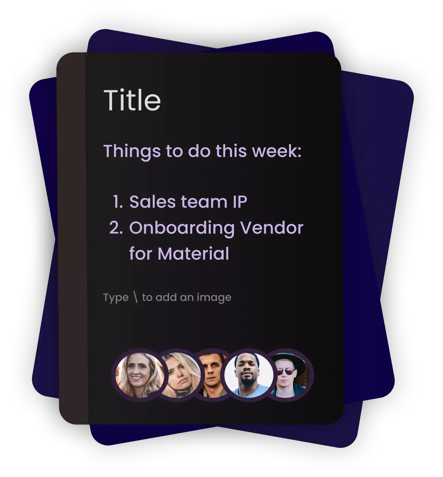 Digital note taking interface showing meeting summary and checklist features