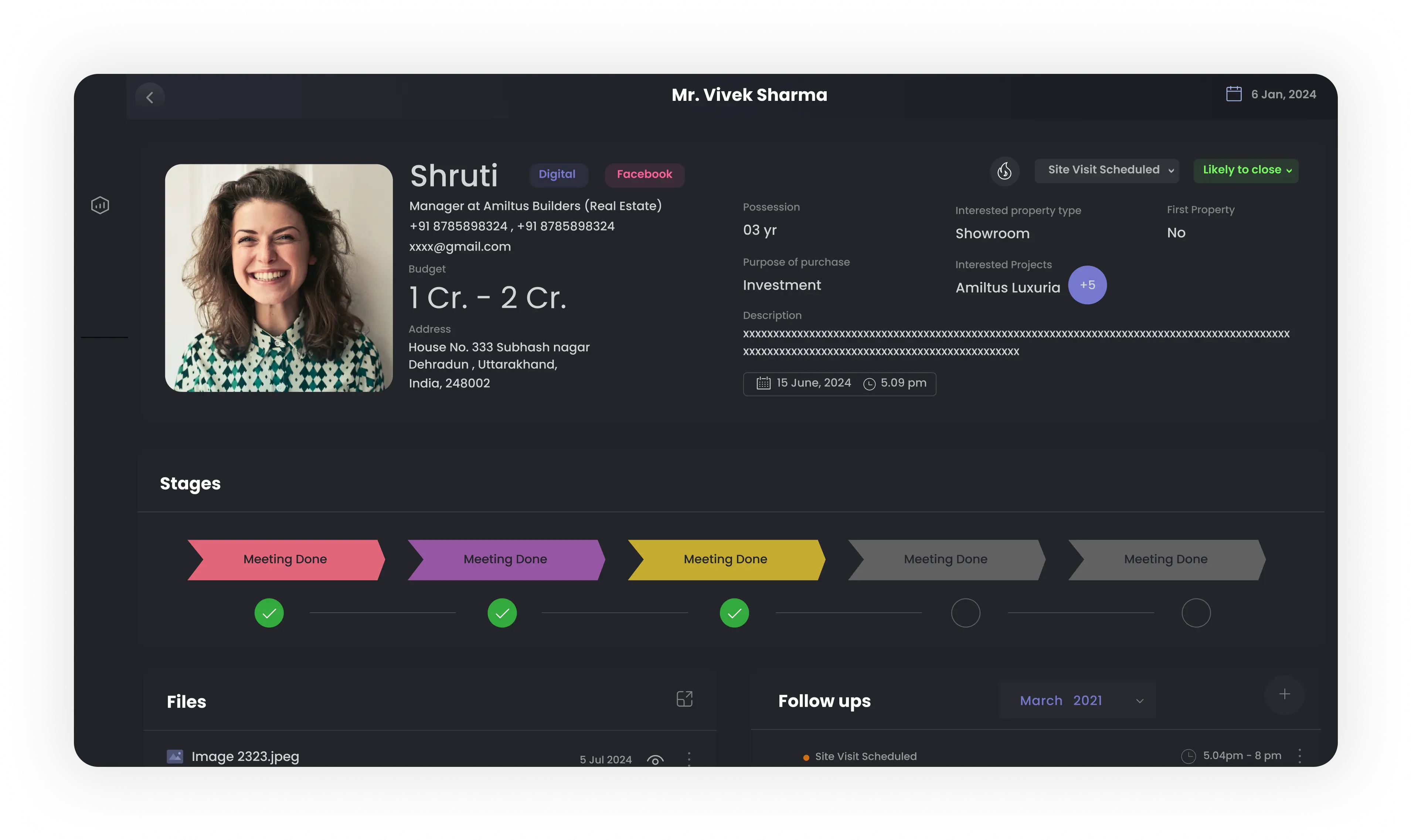 Lead Management Dashboard
